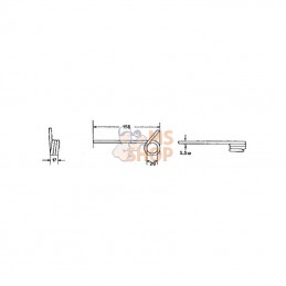 0009317031KR; KRAMP; Dent de ramassage p/Bautz; pièce detachée