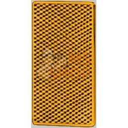 Catadioptre rectangle orange 105x55mm autocollant | HELLA Catadioptre rectangle orange 105x55mm autocollant | HELLAPR#522911