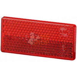 Catadioptre rectangle rouge 70x31,5mm autocollant | HELLA Catadioptre rectangle rouge 70x31,5mm autocollant | HELLAPR#522957
