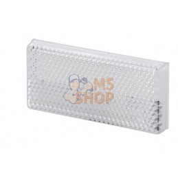 Catadioptre rectangle blanc 70x31,5mm autocollant | HELLA Catadioptre rectangle blanc 70x31,5mm autocollant | HELLAPR#522946