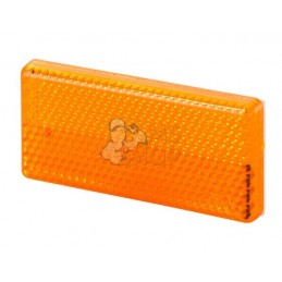 Catadioptre rectangle orange 70x31,5mm autocollant | HELLA Catadioptre rectangle orange 70x31,5mm autocollant | HELLAPR#522948
