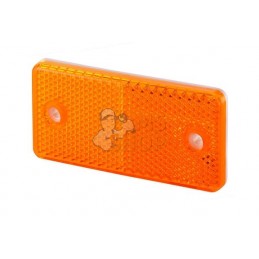 Catadioptre rectangle orange 180x40mm à visser | HELLA Catadioptre rectangle orange 180x40mm à visser | HELLAPR#522945