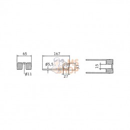 VF1661886886N; KRAMP; Dents ramass. Deutz F. NACHBA; pièce detachée