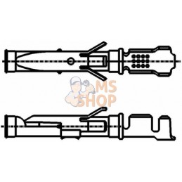 Douille de contact Typ III 0,75-1,5mm² | HELLA Douille de contact Typ III 0,75-1,5mm² | HELLAPR#522935