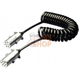 Câble spiralé métal 24 V 7 pôles DIN/ISO 3731 | HELLA Câble spiralé métal 24 V 7 pôles DIN/ISO 3731 | HELLAPR#710702
