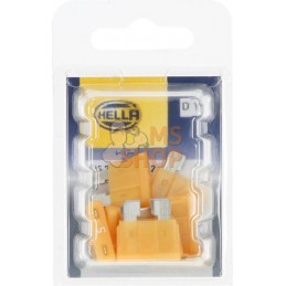 Fusible lame standard 12V 5A longueur 18,8mm beige pack 10x Hella | HELLA Fusible lame standard 12V 5A longueur 18,8mm beige pac
