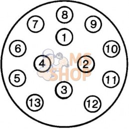 Prise 13 pôles | HELLA Prise 13 pôles | HELLAPR#710558