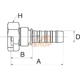 Racc. à sertir DN13-M24x1,5 | GATES Racc. à sertir DN13-M24x1,5 | GATESPR#780142