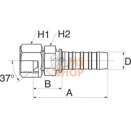 Racc. à sertir DN13-1"1/16 JIC | GATES Racc. à sertir DN13-1"1/16 JIC | GATESPR#779767