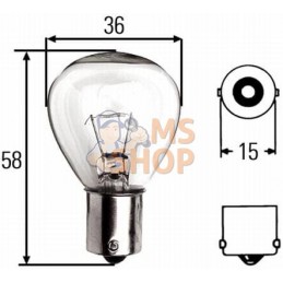 Ampoule 24V 45W BA15s | HELLA Ampoule 24V 45W BA15s | HELLAPR#710323