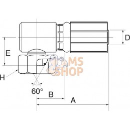 Racc. à sertir 90° DN13-1/2BSP | GATES Racc. à sertir 90° DN13-1/2BSP | GATESPR#780145