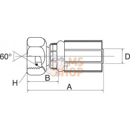 Racc. à sertir DN13-1/2 BSP | GATES Racc. à sertir DN13-1/2 BSP | GATESPR#780088