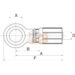 Racc. à sertir DN13-1/2BSP banjo | GATES Racc. à sertir DN13-1/2BSP banjo | GATESPR#780138
