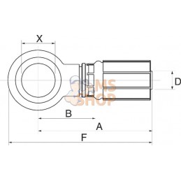 Racc. à sertir DN13-M22 banjo | GATES Racc. à sertir DN13-M22 banjo | GATESPR#779755