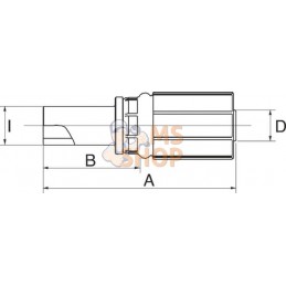Racc. à sertir DN13-15mm+ embout | GATES Racc. à sertir DN13-15mm+ embout | GATESPR#779759