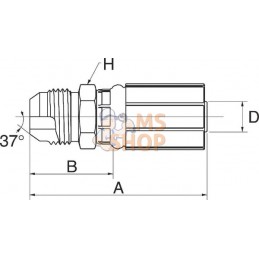 Racc. à sertir DN13-7/8 JIC | GATES Racc. à sertir DN13-7/8 JIC | GATESPR#779871