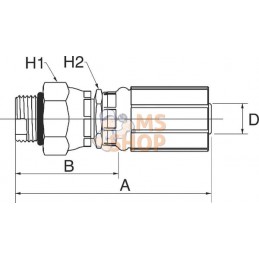 Racc. à sertir DN13-7/8 SAE | GATES Racc. à sertir DN13-7/8 SAE | GATESPR#779732