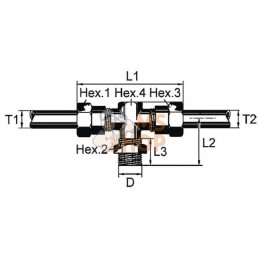 Coupleur en T à visser | WABCO Coupleur en T à visser | WABCOPR#915289