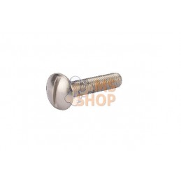 Vis tête bombée collet carré large fendue en acier inoxydable M8x40 | KRAMP Vis tête bombée collet carré large fendue en acier i