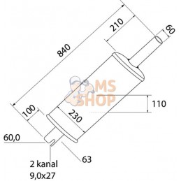 Echappement p/ NH | UNBRANDED Echappement p/ NH | UNBRANDEDPR#821645