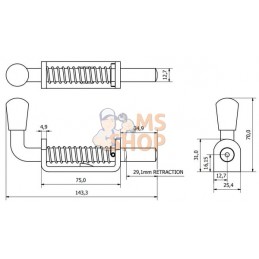 Boulon à ressort, zinc 12 mm | UNBRANDED Boulon à ressort, zinc 12 mm | UNBRANDEDPR#892331