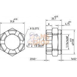 Écrou de roue | KRAMP Écrou de roue | KRAMPPR#650313