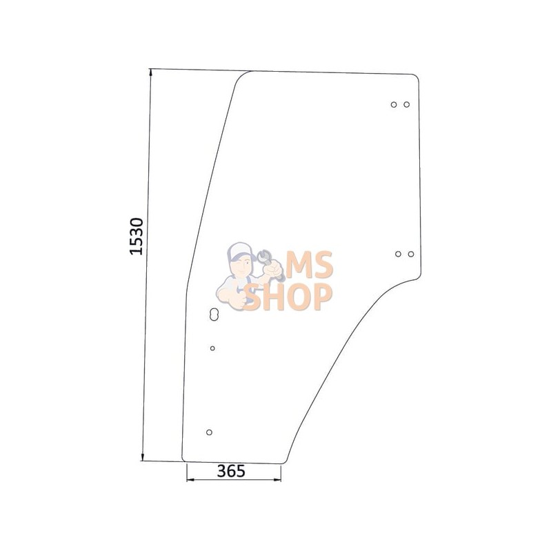 Glace de portière | KRAMP Glace de portière | KRAMPPR#506505