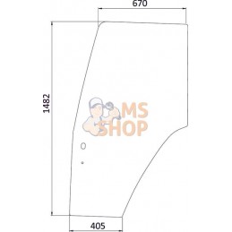 Glace de portière | KRAMP Glace de portière | KRAMPPR#506444