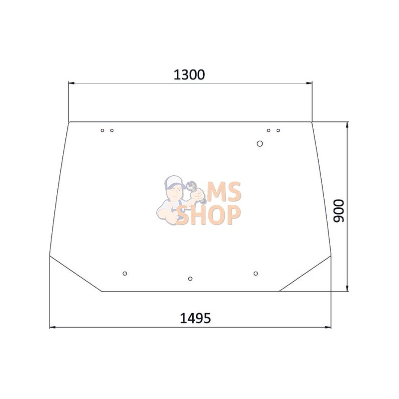 Lunette arrière, partie sup. | KRAMP Lunette arrière, partie sup. | KRAMPPR#506518