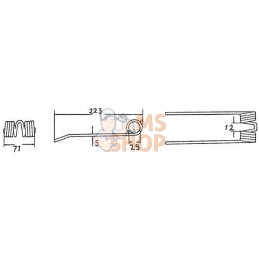 Dent de ramassage Ø5 p/R.C. | KRAMP Dent de ramassage Ø5 p/R.C. | KRAMPPR#565899