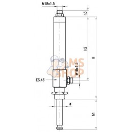 Vérin hydr. DW MZ 8" | MZ Vérin hydr. DW MZ 8" | MZPR#900291