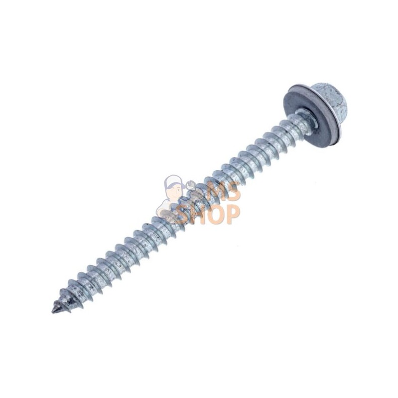 Vis auto-perforante 6.5x75mm,tête hexagonale de 10 mm, DIN 7976 Kramp | KRAMP Vis auto-perforante 6.5x75mm,tête hexagonale de 10