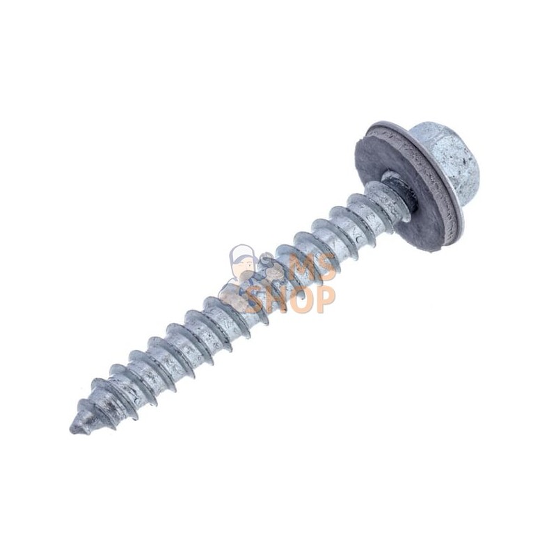 Vis auto-perforante 6.5x50mm,tête hexagonale de 10 mm, DIN 7976 Kramp | KRAMP Vis auto-perforante 6.5x50mm,tête hexagonale de 10