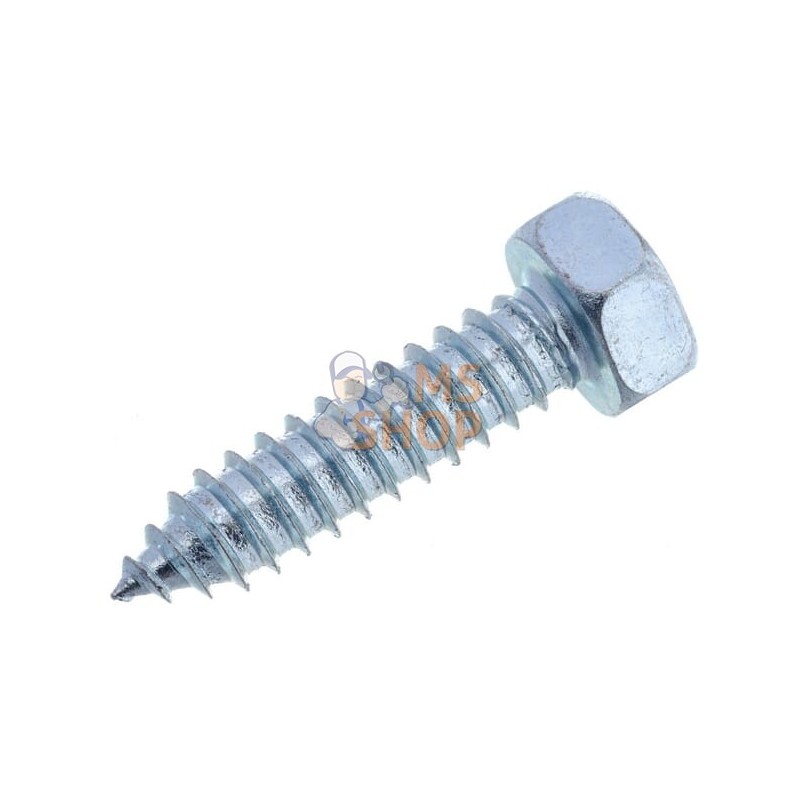Vis auto-perforante 8x32mm,tête hexagonale de 13 mm, DIN 7976C Kramp | KRAMP Vis auto-perforante 8x32mm,tête hexagonale de 13 mm