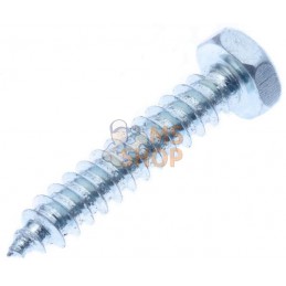 Vis auto-perforante 4,8x25mm, tête hexagonale 8mm, DIN 7976C Kramp | KRAMP Vis auto-perforante 4,8x25mm, tête hexagonale 8mm, DI