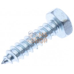 Vis auto-perforante 4,8x19mm, tête hexagonale 8mm, DIN 7976C Kramp | KRAMP Vis auto-perforante 4,8x19mm, tête hexagonale 8mm, DI