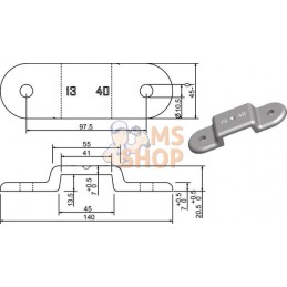 Porte-anneau zingué | KRAMP Porte-anneau zingué | KRAMPPR#705656