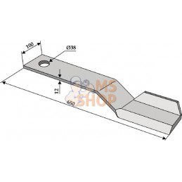 Lame de gyrobroyeur G. 650 | NON ORIGINAL Lame de gyrobroyeur G. 650 | NON ORIGINALPR#854368