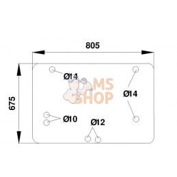 Vitre arrière sup. | CLAAS Vitre arrière sup. | CLAASPR#912165