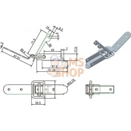 Fermeture excentrique zinguée | KRAMP Fermeture excentrique zinguée | KRAMPPR#705725