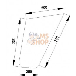 Vitre de porte inf. | CLAAS Vitre de porte inf. | CLAASPR#912170