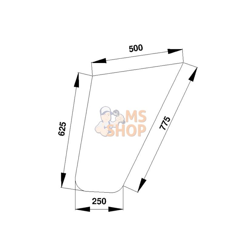 Vitre de porte inf. | CLAAS Vitre de porte inf. | CLAASPR#912170