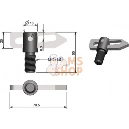 Fermeture par clavette zinguée | KRAMP Fermeture par clavette zinguée | KRAMPPR#566063
