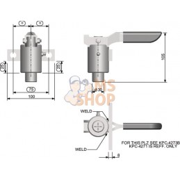 Verrou à ressort zingué | KRAMP Verrou à ressort zingué | KRAMPPR#705733