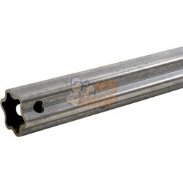 Tube profilé durci étoile S5H Ø ext. : 61x47x4,5 mm L : 1,4 m Walterscheid | WALTERSCHEID Tube profilé durci étoile S5H Ø ext. :