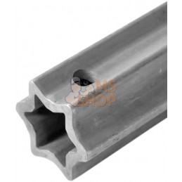 Tube profilé durci étoile S4LH Ø ext. : 51x37x6 mm L : 1 m Walterscheid | WALTERSCHEID Tube profilé durci étoile S4LH Ø ext. : 5