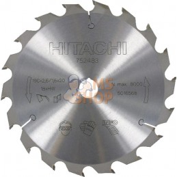 Lame de scie circulaire 190x20 T18 | HIKOKI Lame de scie circulaire 190x20 T18 | HIKOKIPR#612170