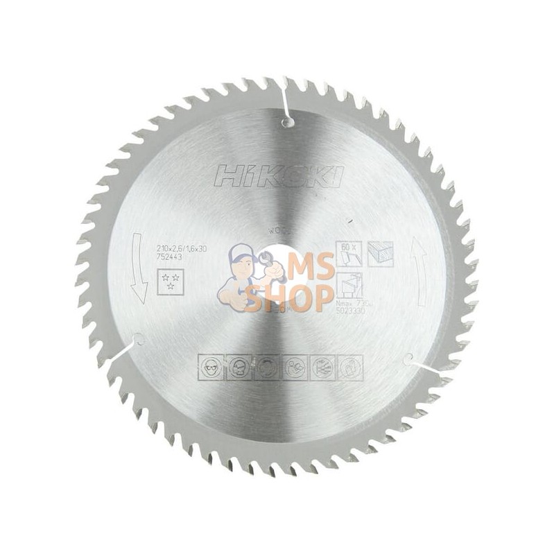 Lame de scie circulaire 210x30 T60 | HIKOKI Lame de scie circulaire 210x30 T60 | HIKOKIPR#612154 Lame de scie circulaire 210x30 T60 | HIKOKI Lame de scie circulaire 210x30 T60 | HIKOKIPR#612154