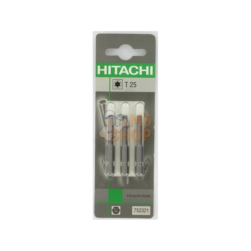 Embouts Torx 1/4" T25-50mm (3x) | HIKOKI Embouts Torx 1/4" T25-50mm (3x) | HIKOKIPR#612130