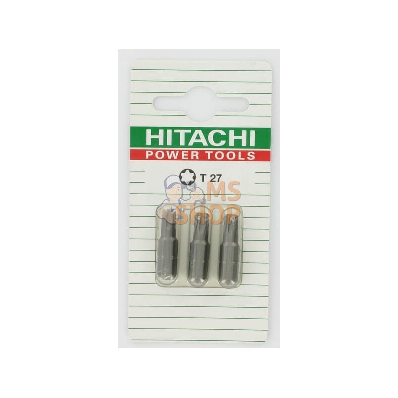 Embouts Torx 1/4" T27-25mm (3x) | HIKOKI Embouts Torx 1/4" T27-25mm (3x) | HIKOKIPR#612127